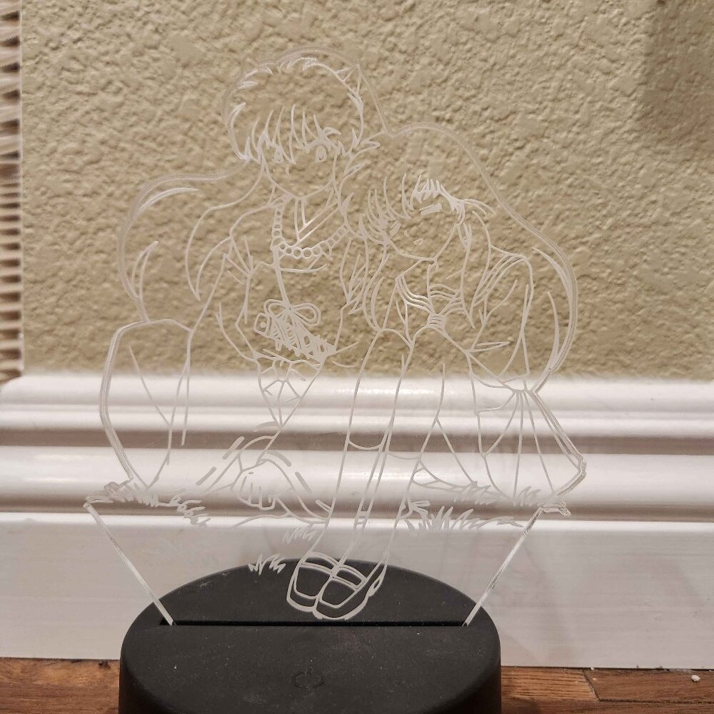 inuyasha and kagome light up stand